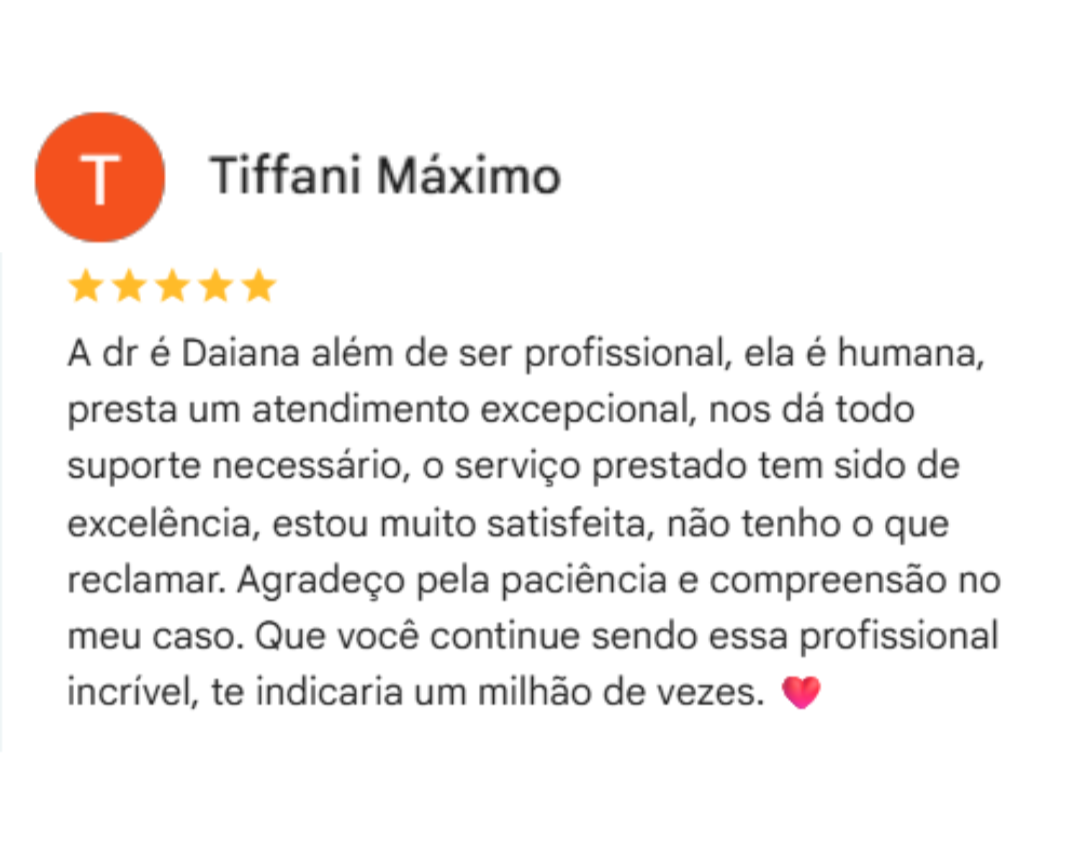 Avaliação no Google